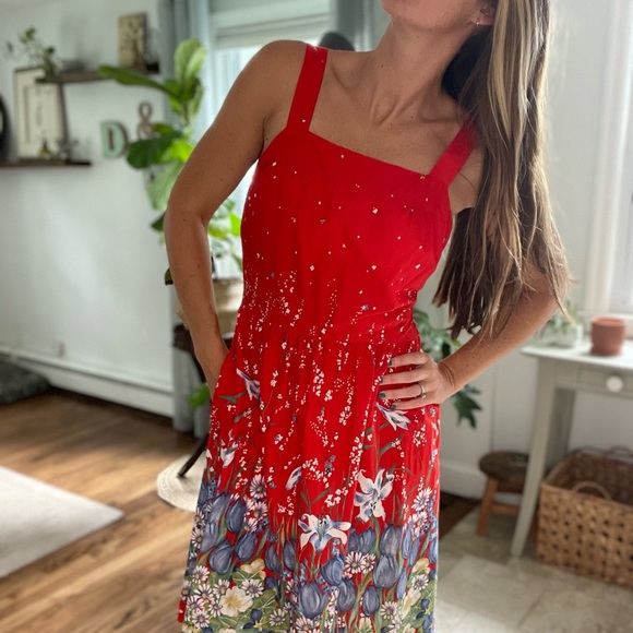 Vintage 70s floral midi dress - Picture 3 of 7